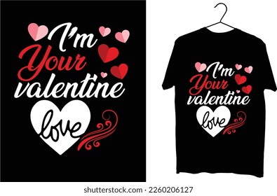 happy Valentine's day typography graphics t shirt desing. If you want gift  this Happy Valentine's Day Design for your father , they would be very happy.
