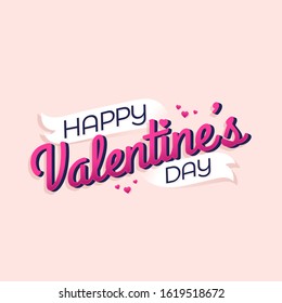 Happy Valentine's Day Typography Greeting