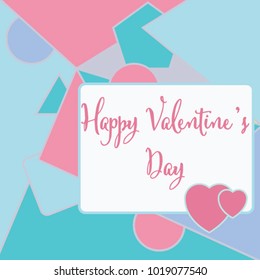 Happy Valentines Day typography poster
