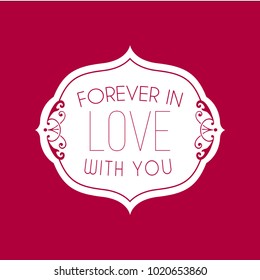 Happy Valentines Day typography poster with handwritten calligraphy text, isolated on white background. Vector Illustration