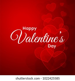Happy Valentines Day typography poster with handwritten calligraphy text, Vector Illustration
