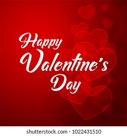 Happy Valentines Day typography poster with handwritten calligraphy text, Vector Illustration