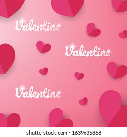 Happy Valentines Day typography poster with handwritten calligraphy, Wallpaper, flyers,