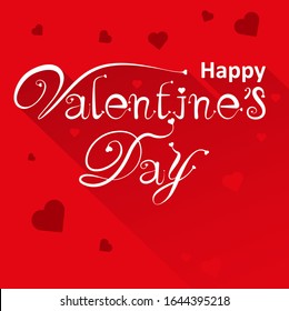 Happy Valentines Day typography poster with handwritten calligraphy, Wallpaper, flyers, invitation, posters, brochure, banners.