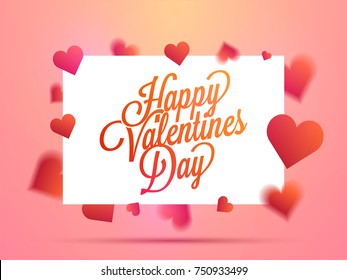 Happy Valentines Day typography poster with handwritten text and beautiful hearts, Happy Valentines Day typography poster with handwritten text and beautiful hearts,