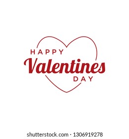 Happy Valentines Day typography printable poster. Vector Illustration background related to Couple Valentines Day