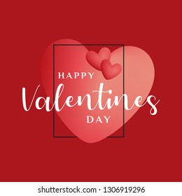 Happy Valentines Day typography printable poster. Vector Illustration background related to Couple Valentines Day