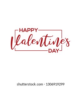 Happy Valentines Day typography printable poster. Vector Illustration background related to Couple Valentines Day