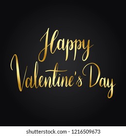 Happy valentines day typography style vector