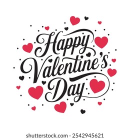 Happy Valentines day typography t shirt design