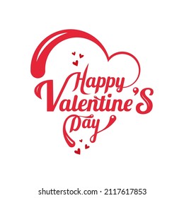 tipografía de día de feliz San Valentín, texto, ilustración vectorial, plantilla de tarjeta de saludo, volantes, invitación, afiches, banners.