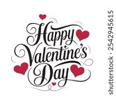 Happy Valentines day typography T-shirt design