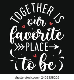 Happy valentine's day typography tshirt design 