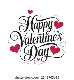 Happy Valentines day typography T-shirt design