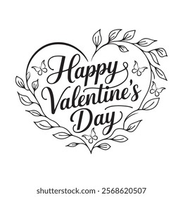 Happy Valentines day typography T-shirt design