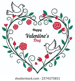 Happy Valentines day typography T-shirt design