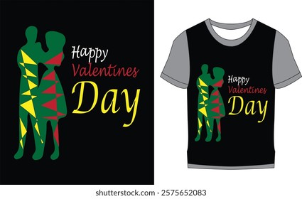 Happy Valentines day typography T-shirt ,Valentines T-Shirt design