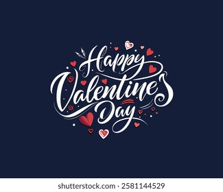 Happy Valentines day typography T-shirt design
