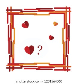 Happy valentines day typography vector design with paper cut red heart shape hot air balloons flying in white background. Vector illustration.