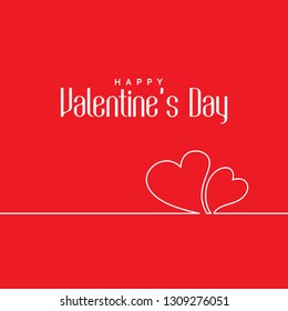 Happy Valentine's Day typography vector, valentine day illustration. Can be used for greeting cards, posters and banners for February 14th.