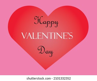 Feliz diseño vector de tipografía de San Valentín. Vector de stock. Ilustración vectorial plana.