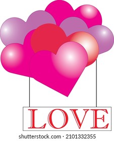 Happy Valentines Day Typography Vector Design. Stock Vector. Flat vector illustration.