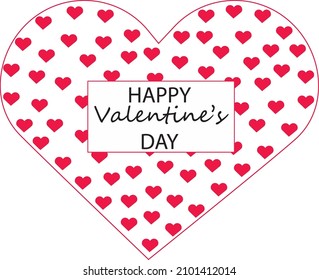 Happy Valentines Day Typography Vector Design. Stock Vector. Flat vector illustration.