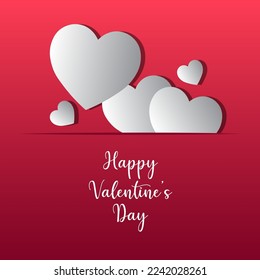 Happy Valentines Day Typography Vector Design. Valentines Day vector background illustration template