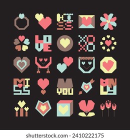 Happy Valentine's Day Typography Vector Design.