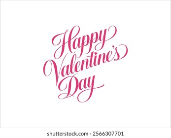 Happy Valentines Day typography vector illustration. Romantic Template design for celebrating valentine's Day on 14 February. Wallpaper, flyer, poster, sticker, banner, card.