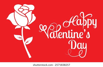 Happy Valentines Day Typography Vector Illustration Valentines Day 