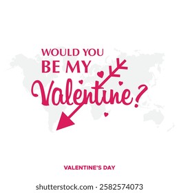 Happy Valentines Day typography vector illustration. Romantic Template design for celebrating valentine's Day on 14 February. Wallpaper, flyer, poster, sticker, banner, card.