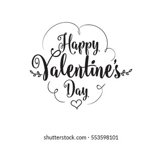 Happy Valentines day typography. Vector text design. Usable for banners, greeting cards, gifts etc. 14 february 