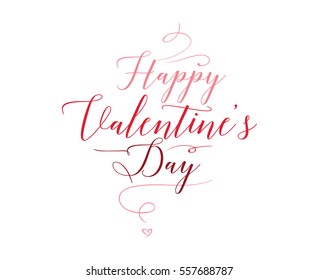Happy Valentines day typography. Vector text design. Usable for banners, greeting cards, gifts etc. 14 february