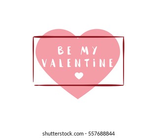 Happy Valentines day typography. Vector text design. Usable for banners, greeting cards, gifts etc. 14 february