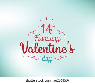 Happy Valentines day typography. Vector text design. Usable for banners, greeting cards, gifts etc. 14 february 