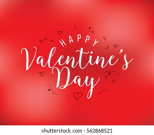 Happy Valentines day typography. Vector text design. Usable for banners, greeting cards, gifts etc. 14 february 