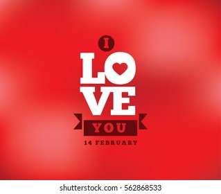 Happy Valentines day typography. Vector text design. Usable for banners, greeting cards, gifts etc. 14 february 