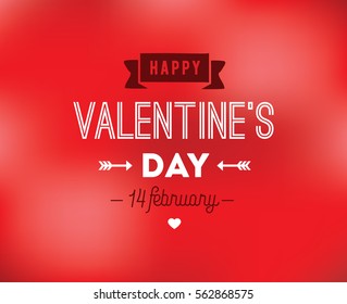 Happy Valentines day typography. Vector text design. Usable for banners, greeting cards, gifts etc. 14 february 