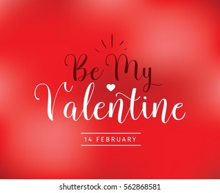 Happy Valentines day typography. Vector text design. Usable for banners, greeting cards, gifts etc. 14 february 