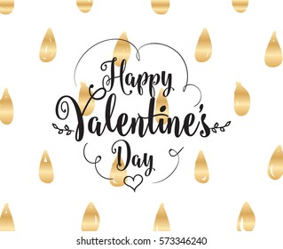 Happy Valentines day typography. Vector text design. Usable for banners, greeting cards, gifts etc. 14 february