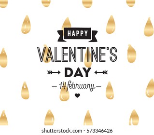 Happy Valentines day typography. Vector text design. Usable for banners, greeting cards, gifts etc. 14 february