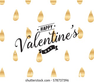 Happy Valentines day typography. Vector text design. Usable for banners, greeting cards, gifts etc. 14 february