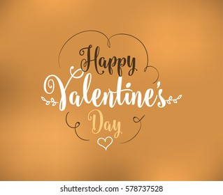 Happy Valentines day typography. Vector text design. Usable for banners, greeting cards, gifts etc. 14 february