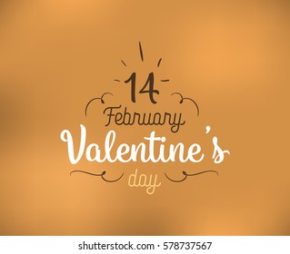 Happy Valentines day typography. Vector text design. Usable for banners, greeting cards, gifts etc. 14 february