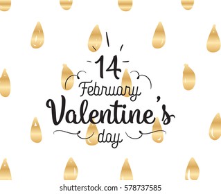 Happy Valentines day typography. Vector text design. Usable for banners, greeting cards, gifts etc. 14 february