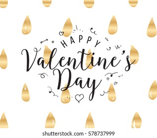 Happy Valentines day typography. Vector text design. Usable for banners, greeting cards, gifts etc. 14 february