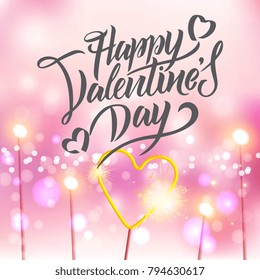 Happy Valentines Day typography vector design for greeting cards and poster. Design template celebration. Vector illustration.