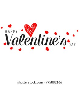 Happy Valentines day typography. Vector text design. Vector, illustration eps10
