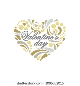 Happy Valentines Day . Valentine card template. Happy Valentines Day Design.